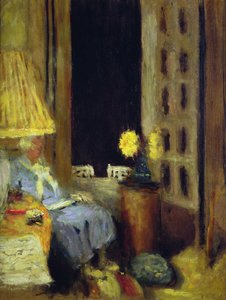夕方に読んでいる女性 作： Edouard Vuillard